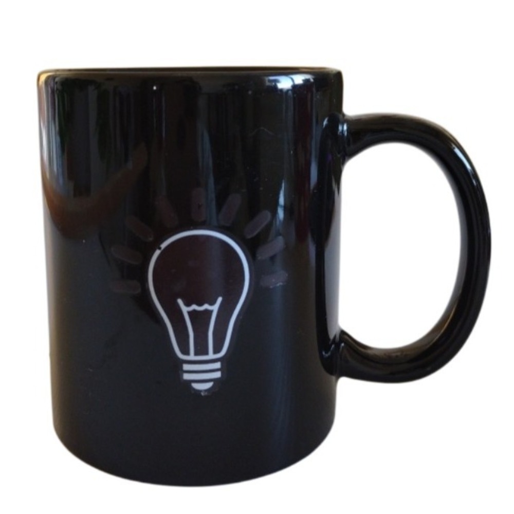 Heat Changing Sensitive Mug Cool Coffee & Tea Magic Color Change Cup Light Bulb